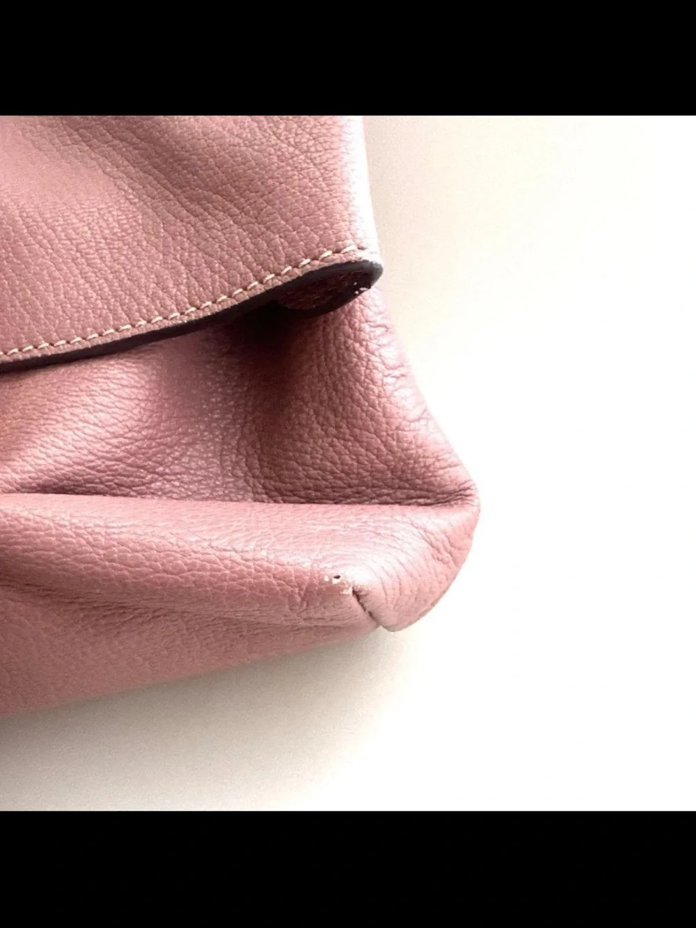 Mulberry Fold-Over Clutch in Dusty Rose with Gold Hardware